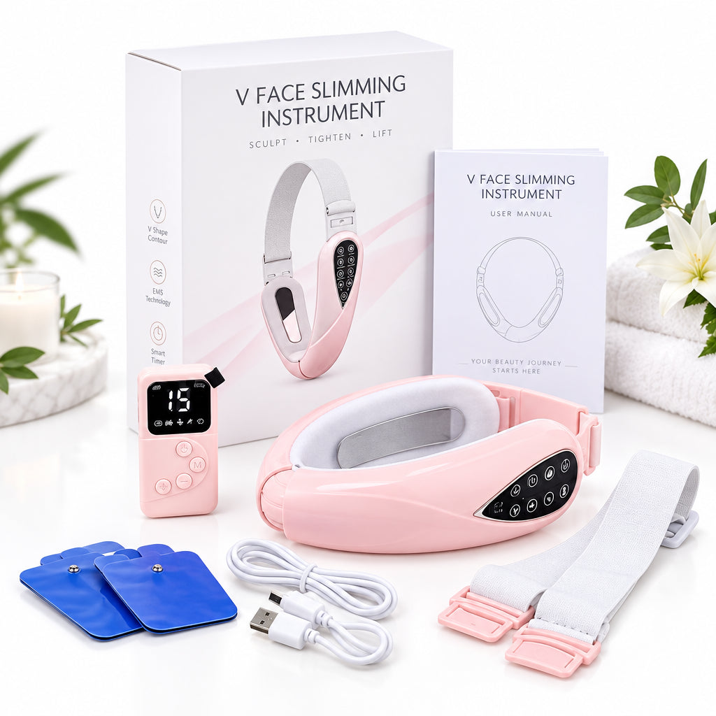 V-Line Face Slimming Lifting Device Massager Skin Rejuvenation Shaping Beauty Instrument Electric Reduce Double Chin Belt