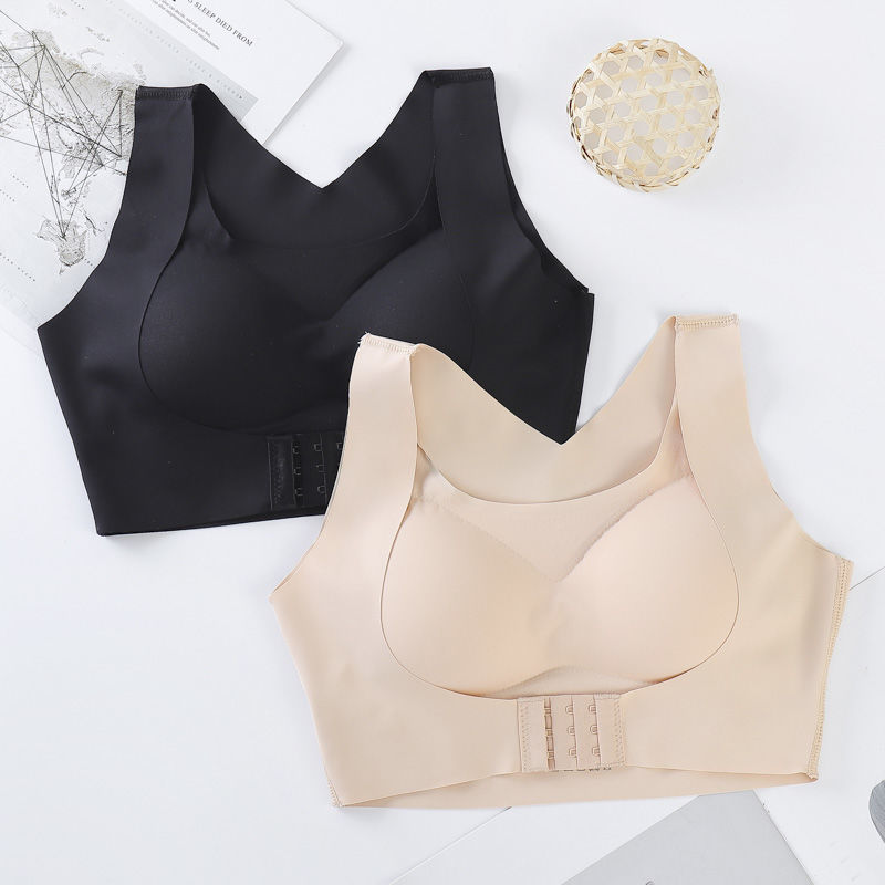 Posture Corrector Bra For Women  2-in-1 Breast Lifter & Back Support Front Closure Sports Shaper