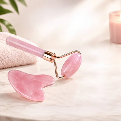 YFY-GlowLift 2-in-1 Jade Roller & Gua Sha Facial Set