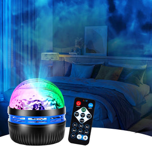 Ocean Wave Projector Galaxy Projector Night Light for Bedroom LED Star