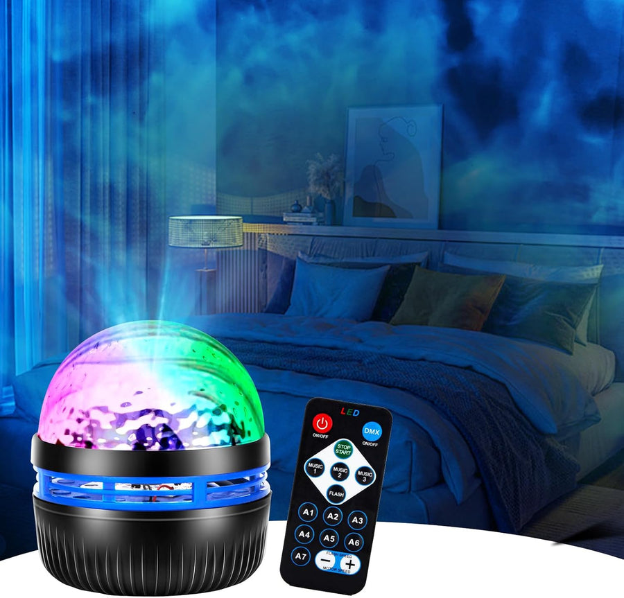 Ocean Wave Projector Galaxy Projector Night Light for Bedroom LED Star