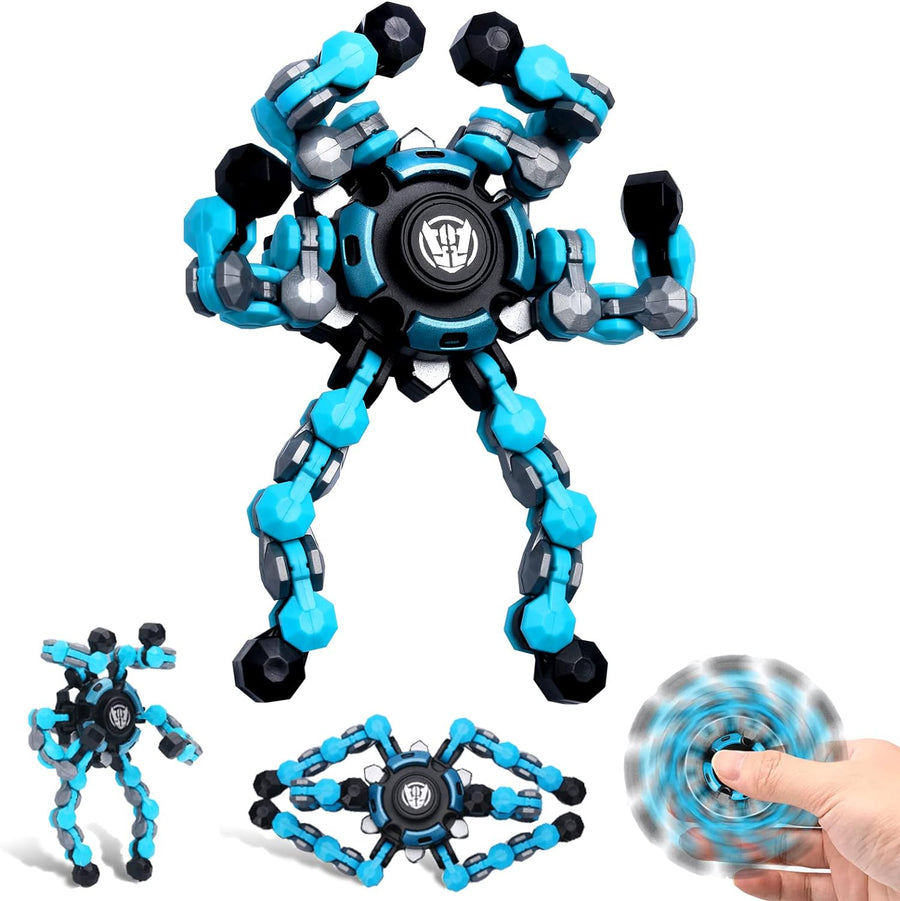 NEW Transformable Sensory Fidget Spinner Toy, Funny DIY Spin Top Hand Finger Spinner Creative