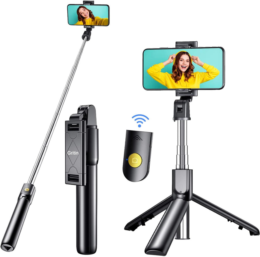 Selfie Stick, 4 in 1 Bluetooth Selfie Stick Tripod, Extendable and Portable Selfie Stick