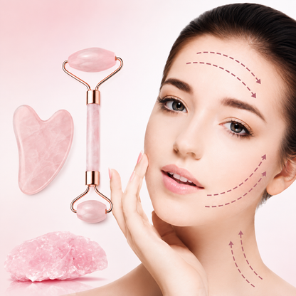 YFY-GlowLift 2-in-1 Jade Roller & Gua Sha Facial Set