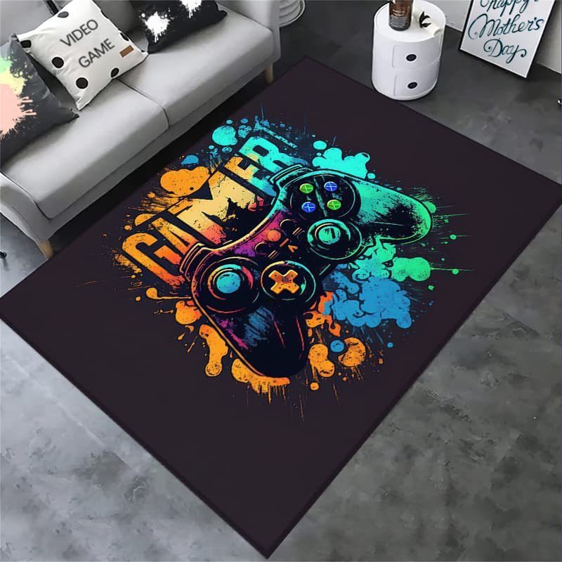 Boy's Room Cloth With E-sports Games Carpet