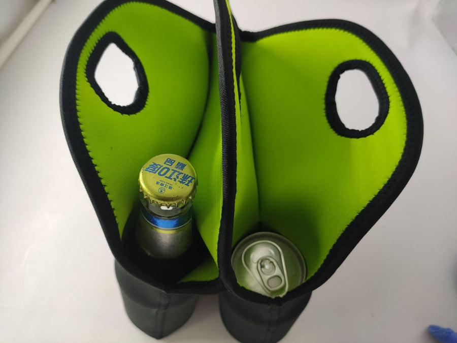 Neoprene Beer Bottle Cooler Outdoor Portable Wine Bottle Bag Tote Bag