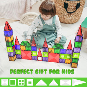 Magnetic Building Blocks Tiles STEM Toy Set 57PC