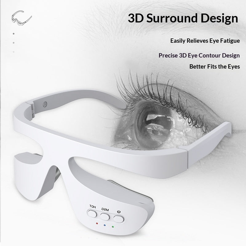 Portable Wireless Eye Care Device Hot Compress And Red Light Therapy Eye Massager