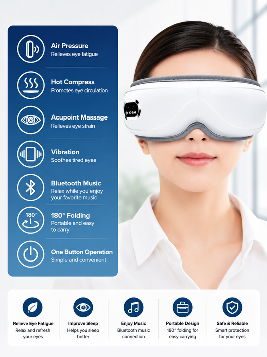 VisionEase Smart Heated Eye Massager