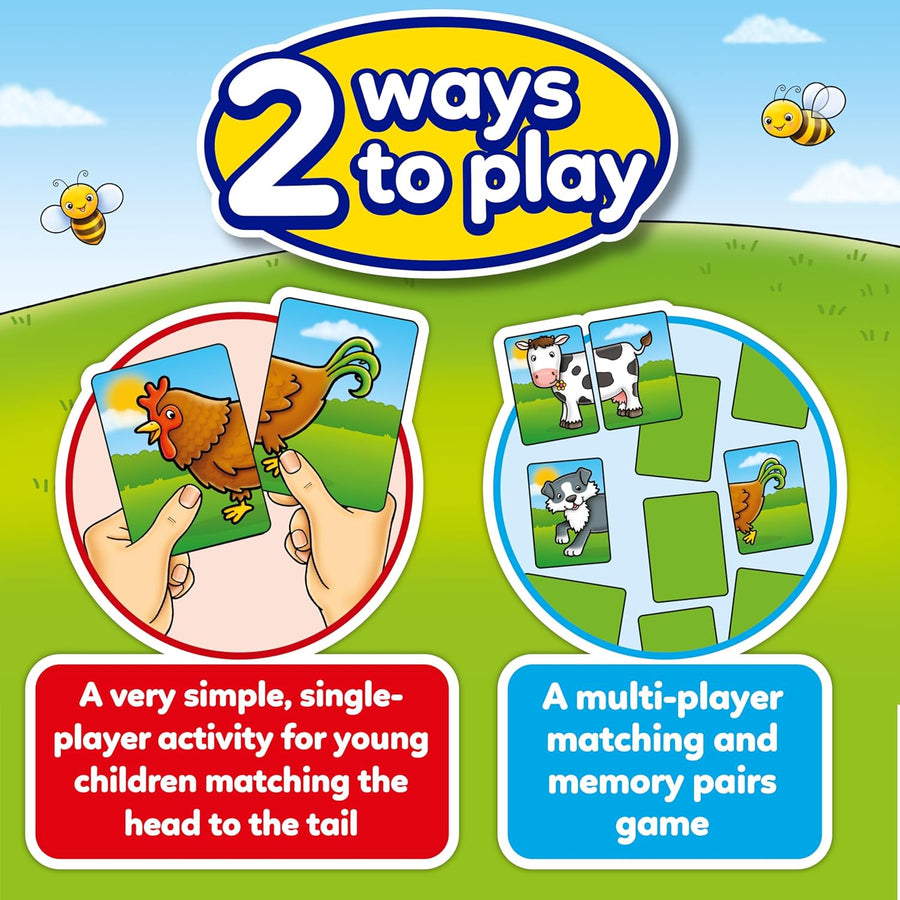 Orchard Toys Farmyard Heads & Tails Game