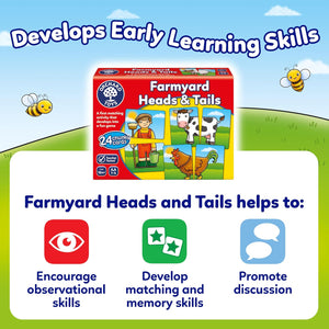 Orchard Toys Farmyard Heads & Tails Game