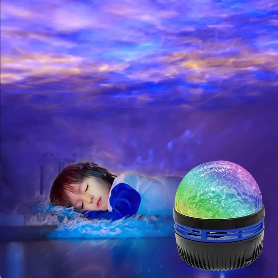 Ocean Wave Projector Galaxy Projector Night Light for Bedroom LED Star