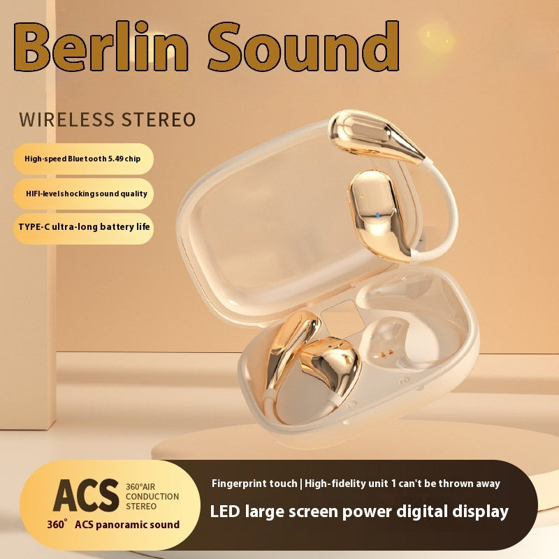 New Open Wireless Bluetooth Headset 0 Sense Wear Ultra-long Life Battery Game Sports Sweat-proof Unisex