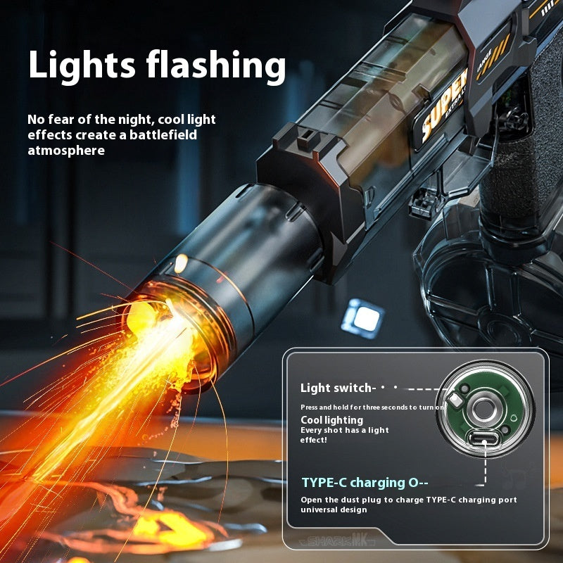 Fire Light Xiaoice Mouse Electric Water Gun Continuous Hair Linkage Rebore