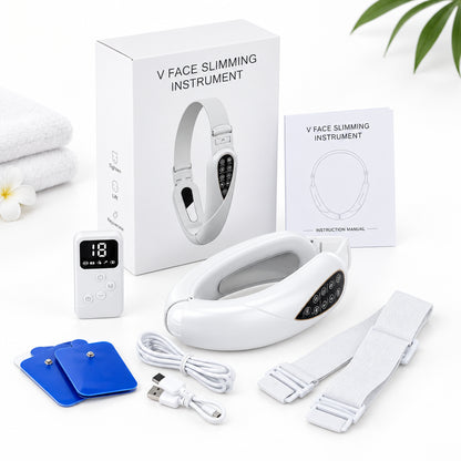 V-Line Face Slimming Lifting Device Massager Skin Rejuvenation Shaping Beauty Instrument Electric Reduce Double Chin Belt