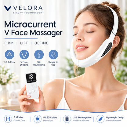 V-Line Face Slimming Lifting Device Massager Skin Rejuvenation Shaping Beauty Instrument Electric Reduce Double Chin Belt
