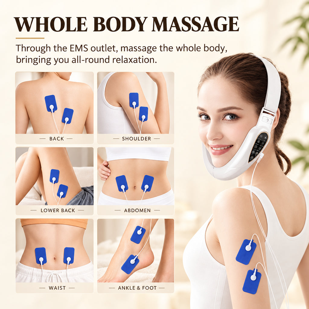 V-Line Face Slimming Lifting Device Massager Skin Rejuvenation Shaping Beauty Instrument Electric Reduce Double Chin Belt