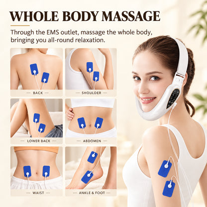 V-Line Face Slimming Lifting Device Massager Skin Rejuvenation Shaping Beauty Instrument Electric Reduce Double Chin Belt