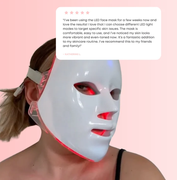 Rechargeable Led Photon Face Mask / 7 Color Light Therapy Beauty Device