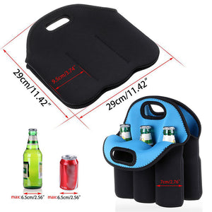 Neoprene Beer Bottle Cooler Outdoor Portable Wine Bottle Bag Tote Bag