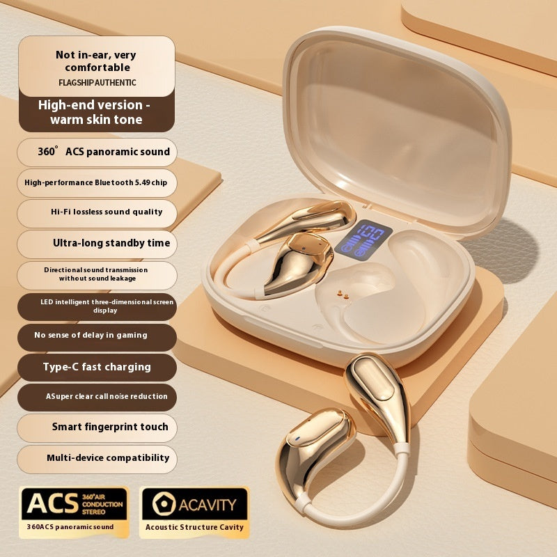 New Open Wireless Bluetooth Headset 0 Sense Wear Ultra-long Life Battery Game Sports Sweat-proof Unisex