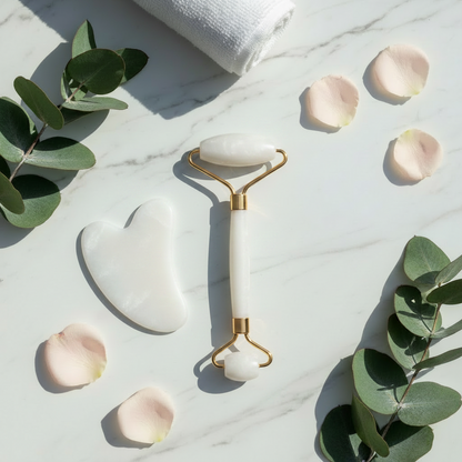 YFY-GlowLift 2-in-1 Jade Roller & Gua Sha Facial Set