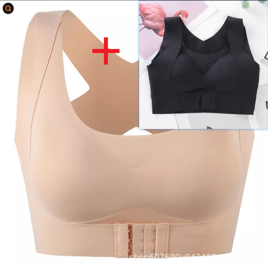 Posture Corrector Bra For Women  2-in-1 Breast Lifter & Back Support Front Closure Sports Shaper