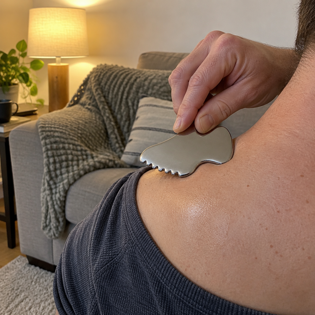 Gua Sha Stainless Steel, Metal Face Gua Sha for Jawline Sculpting,