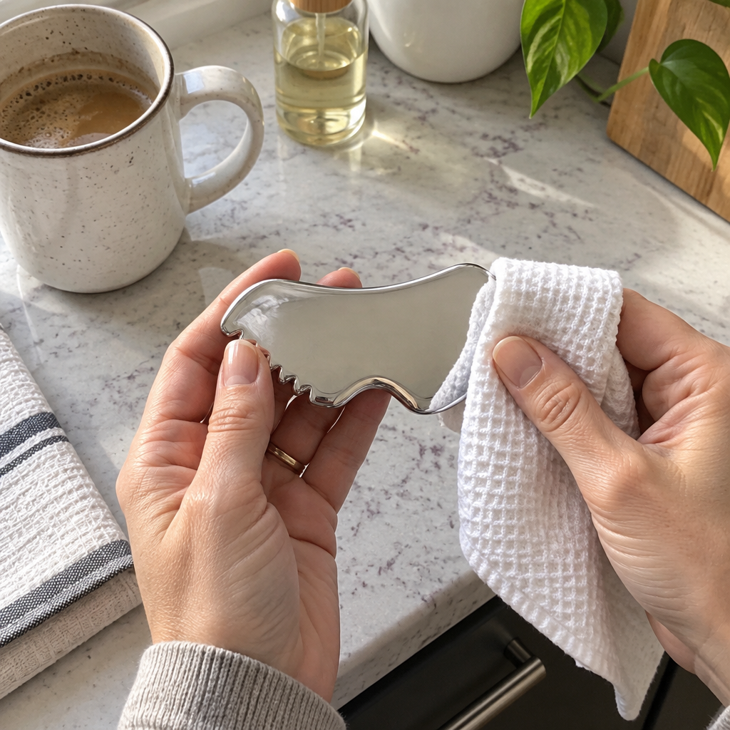 Gua Sha Stainless Steel, Metal Face Gua Sha for Jawline Sculpting,