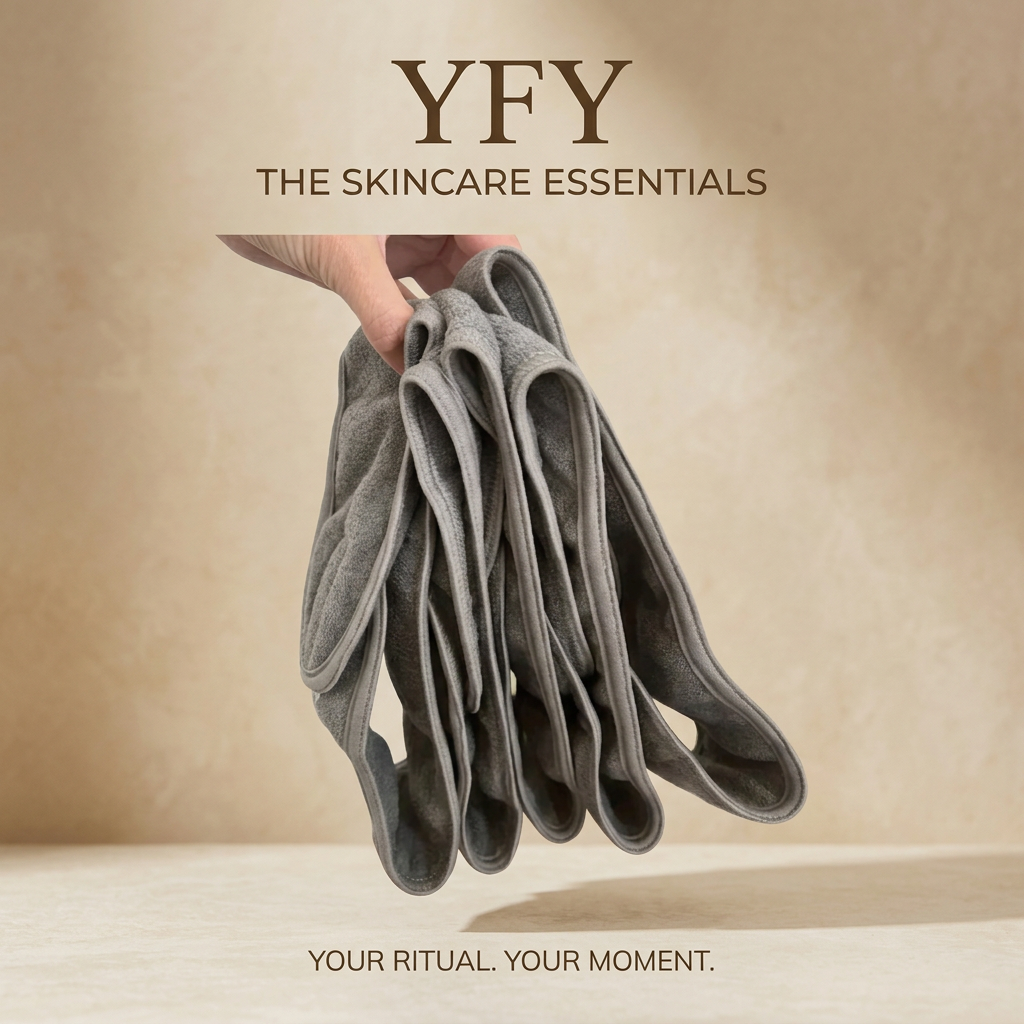 YFY branded grey headband bundle image