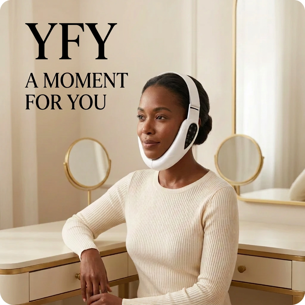 YFY lifestyle image with woman wearing device